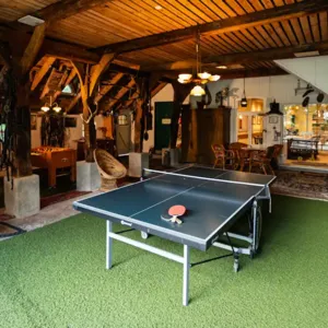 Diele mit Tischtennis Platte, Kicker u. a.